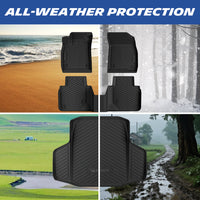 Michelin Floor Mats + Trunk Mat for 2023-2026 Honda Accord (Gasoline & Hybrid), 4PCS, Floor Liner + Trunk Mat, Custom Fit, Durable TPE