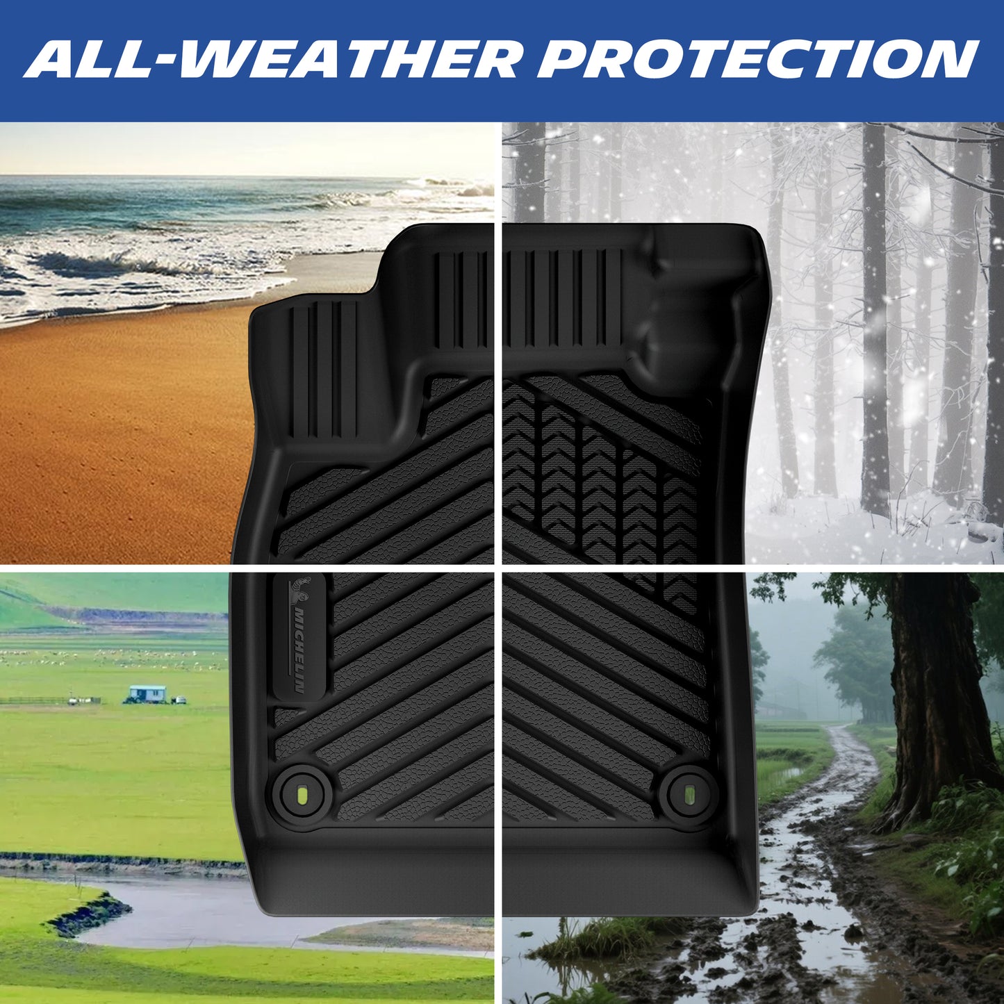All-weather floor mat protection