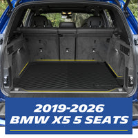 Michelin custom TPE trunk mat fitted in 2019‑2026 BMW X5 5‑seat cargo area