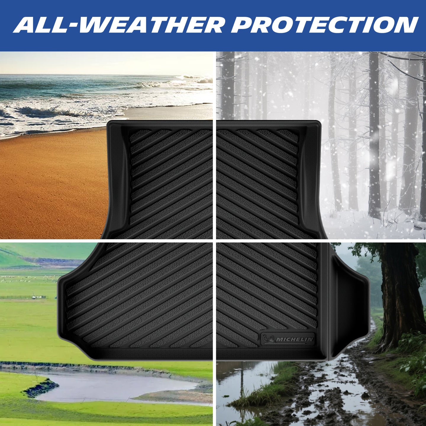 All-weather trunk mat protection