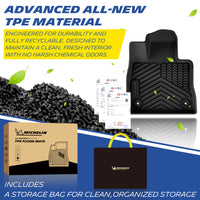 Advanced new TPE material Michelin trunk mat set, durable & recyclable, comes with storage bag and branded packaging.