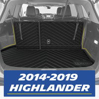 Michelin custom cargo liner installed inside trunk of 2014-2019 Toyota Highlander