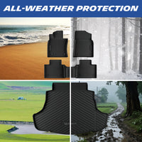 Michelin Premier Series Floor Mats + Trunk Liner for Toyota Camry 2025-2026 (Include Hybrid), 4PCS, All-Weather Floor Liner + Trunk Mat, Custom Fit, Durable TPE, Non-Slip