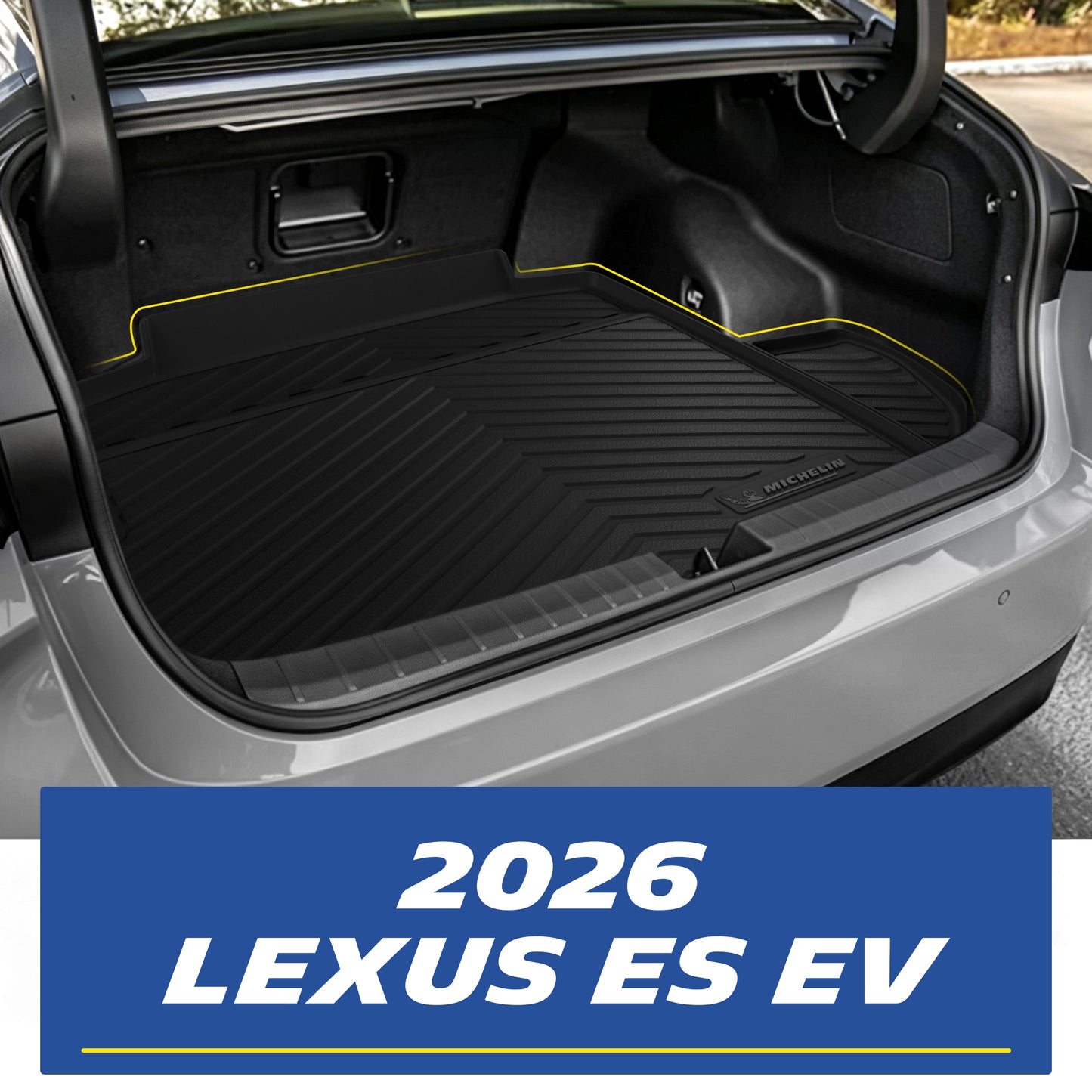 Michelin all-weather TPE floor mats, custom-designed for 2026 Lexus ES EV, perfect custom-fit for your vehicle.