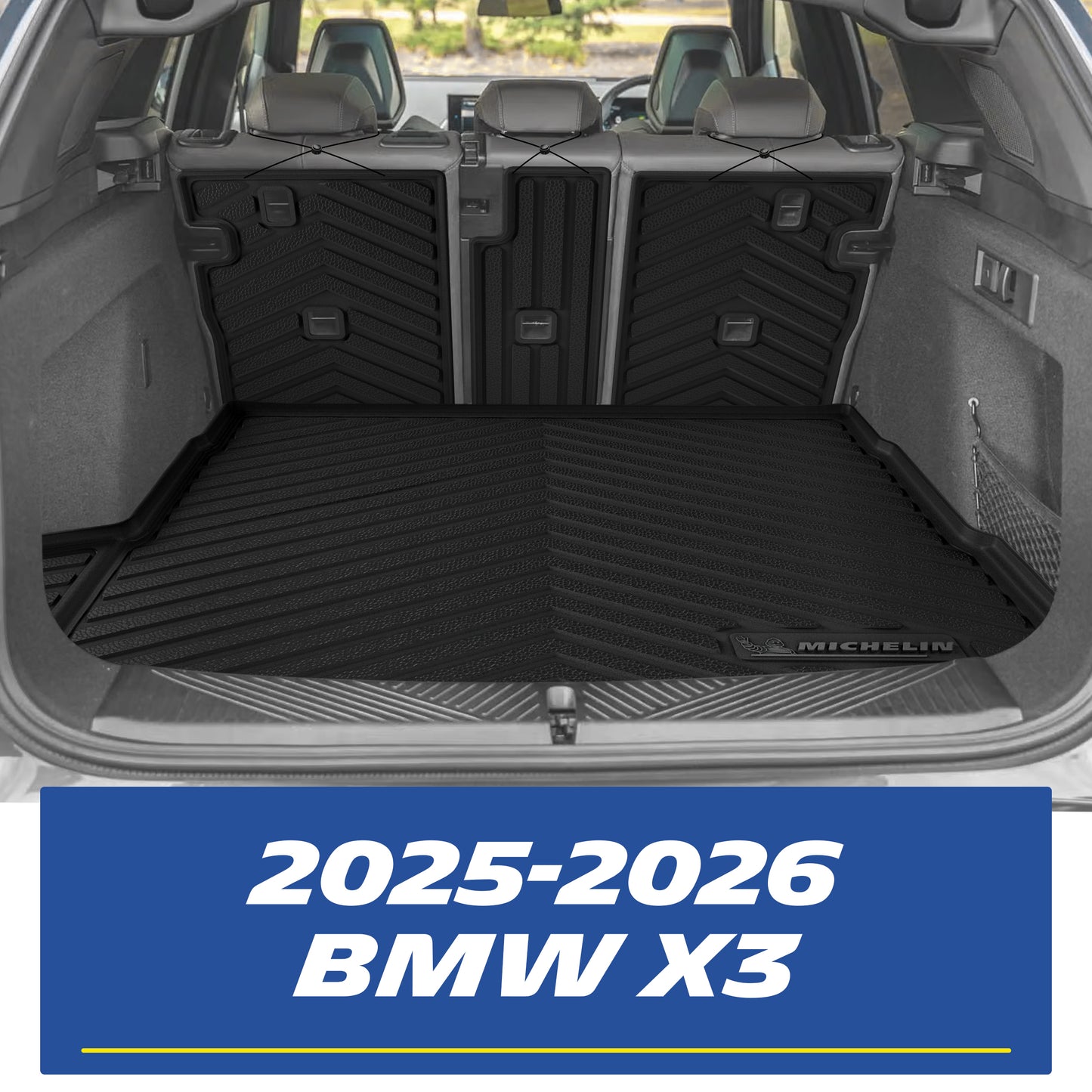 Complete Michelin all-weather TPE floor mat set with original packaging box