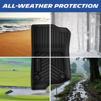Michelin all-weather TPE floor mats, advanced protection for vehicles, durable and slip-resistant, custom-fit car mats.
