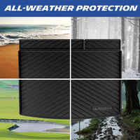 All-weather mat withstands sand, snow, mud and rain