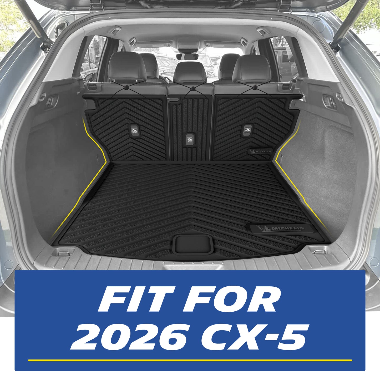 Michelin all-weather TPE floor mats, custom-designed for 2026 Mazda CX-5, perfect custom-fit for your vehicle.