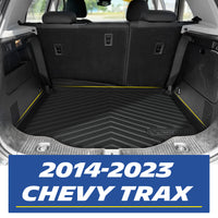 Easy-to-clean demonstration for the Chevy Trax all-weather TPE floor mat: the completely waterproof design allows thick mud and heavy dirt to be effortlessly washed away with a pressure washer, making routine maintenance quick and simple.