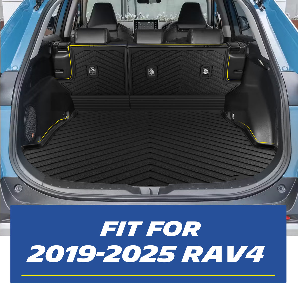 Michelin all-weather TPE floor mats, custom-designed for 2019-2025 Toyota RAV4, perfect custom-fit for your vehicle.