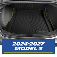 Michelin all-weather TPE floor mats, custom-designed for 2024-2027 Tesla Model 3, perfect custom-fit for your vehicle.