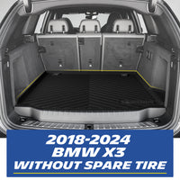 Custom trunk mat installed in 2018-2024 BMW X3 without spare tire