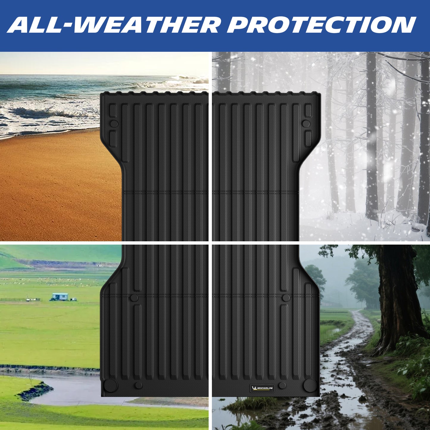 Michelin Toyota Tacoma Truck Bed Mat 2005-2023 (6FT Bed)