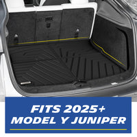 Michelin Elite Series Floor Mats & Trunk Liner for 2025 2026 Tesla Model Y Juniper Accessories, Floor & Frunk & Trunk & Rear Lower Mat, 5 Seat, Not Fit Standard, All-Weather Floor Liner & Trunk Mat