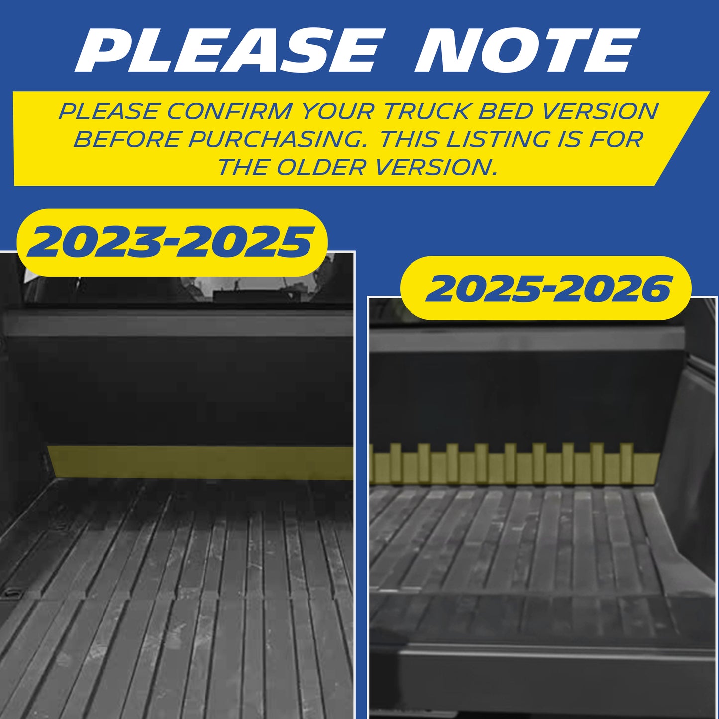 Michelin Truck Bed Mat for 2023 2024 2025 Tesla Cybertruck - Early Bed with Flat Front Wall, All-Weather Truck Bed Liner, Custom Fit, TPE Bedliner