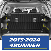 Custom cargo mat & back seat liner installed effect for 2013-2024 Toyota 4Runner trunk