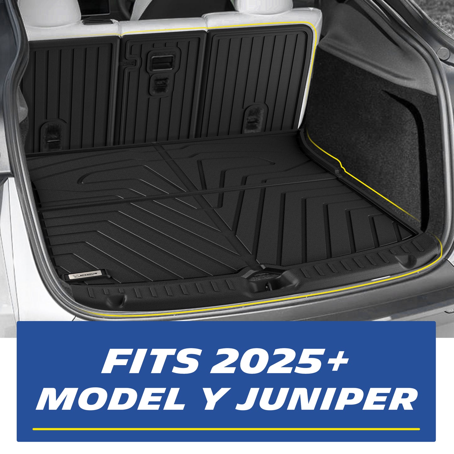 Elite Series Trunk Liner & Backrest Mat & Bumper Guard for 2025 2026 Tesla Model Y Juniper Accessories, 5 Seat, Not Fit Standard, All-Weather Trunk Mat, Cargo Mat, Non-Slip