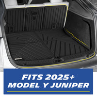Elite Series Trunk Liner & Backrest Mat & Bumper Guard for 2025 2026 Tesla Model Y Juniper Accessories, 5 Seat, Not Fit Standard, All-Weather Trunk Mat, Cargo Mat, Non-Slip