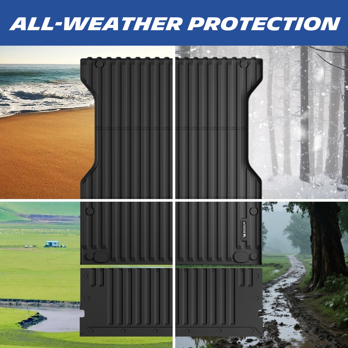 Michelin Toyota Tacoma Bed Mat & Tailgate Protector 2024-2026 (5FT)
