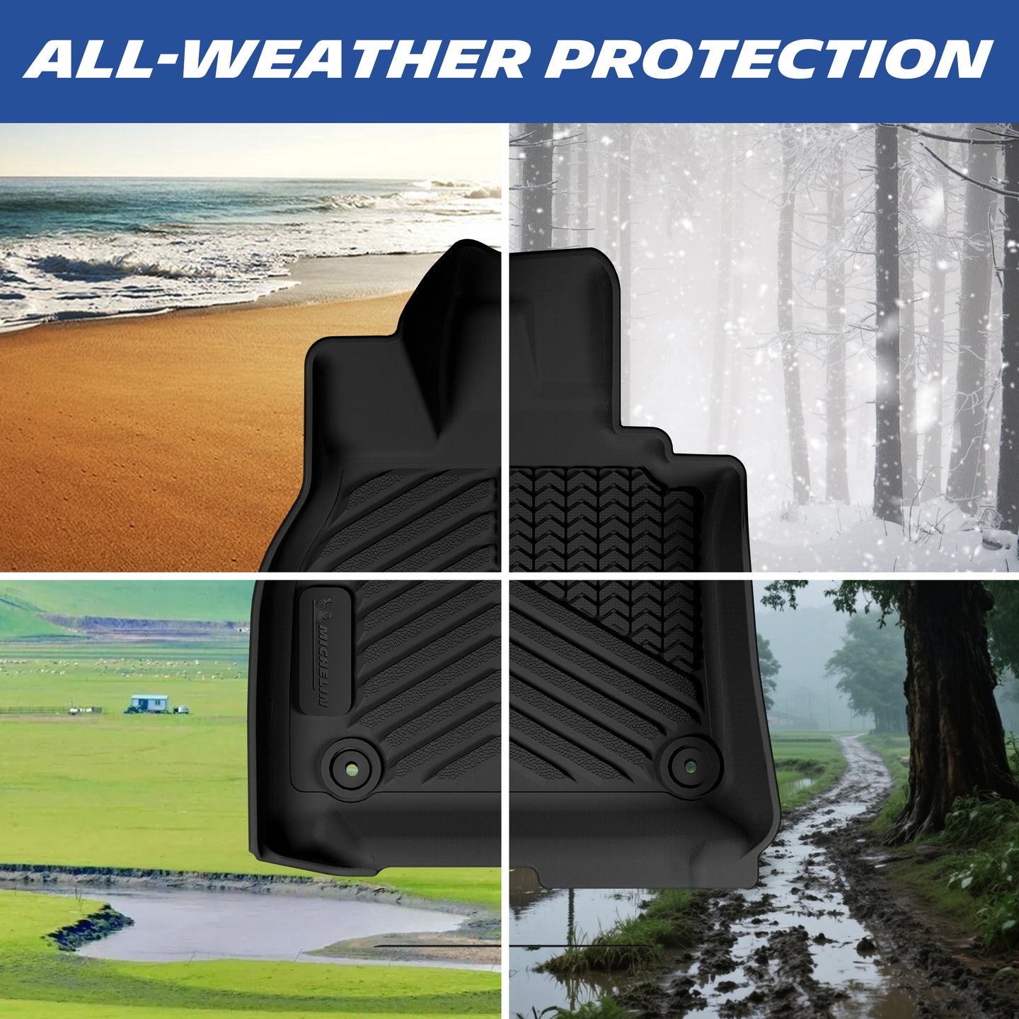 Michelin all-weather TPE floor mats, custom-designed for 2026 Mazda CX-5, perfect custom-fit for your vehicle.