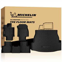 Michelin Premier Series Floor Mats + Trunk Mat for 2019-2025 RAV4, 4PCS, All-Weather Floor Liner + Trunk Mat, Custom Fit, Durable TPE, Non-Slip (Not Fit Hybrid or 2026)
