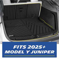 Michelin Elite Series Floor Mats for 2025+ Tesla Model Y Juniper, Floor & Frunk & Trunk & Rear Lower & Backrest Mat & Bumper Guard, 5 Seat, Not Fit Standard, All-Weather Floor Liner, Full Protection