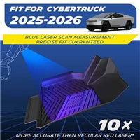 Michelin Premier Series Floor Mats & Truck Bed/Frunk/Rear Lower Mat for 2025-2026 Tesla Cybertruck (Bed with Corrugated Front Wall), 6PCS, All-Weather Truck Bed Liner, Custom Fit, Bedliner
