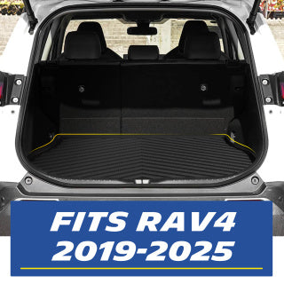 Michelin Premier Series Trunk Liner for 2019-2024 2025 Toyota RAV4, All-Weather Trunk Mat, Custom Fit, Durable TPE, Cargo Mat, Non-Slip Cargo Liner (Not Fit 2026)