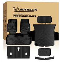 Michelin Elite Series Floor Mats for 2025+ Tesla Model Y Juniper, Floor & Frunk & Trunk & Rear Lower & Backrest Mat & Bumper Guard, 5 Seat, Not Fit Standard, All-Weather Floor Liner, Full Protection
