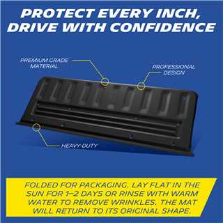 Michelin Truck Tailgate Protector for 2022-2026 Nissan Frontier (Not Fit Drop-in Liners), All-Weather Tailgate Mat, Custom Fit, Durable TPE, Non-Slip