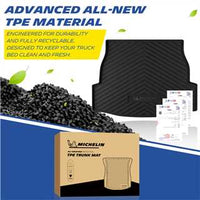 Michelin Premier Series Trunk Liner for 2019-2024 2025 Toyota RAV4, All-Weather Trunk Mat, Custom Fit, Durable TPE, Cargo Mat, Non-Slip Cargo Liner (Not Fit 2026)