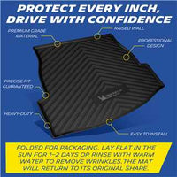 Michelin Premier Series Trunk Liner for 2019-2024 2025 Toyota RAV4, All-Weather Trunk Mat, Custom Fit, Durable TPE, Cargo Mat, Non-Slip Cargo Liner (Not Fit 2026)