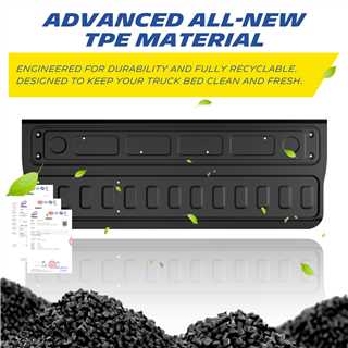 Michelin Truck Tailgate Protector for 2020-2026 Chevy Silverado/GMC Sierra 2500 3500 HD (Not Fit MultiPro/Power Tailgate), All-Weather Tailgate Mat, Custom Fit, Durable TPE, Non-Slip