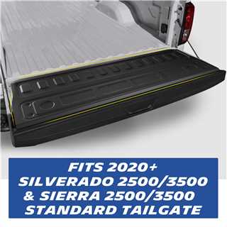 Michelin Truck Tailgate Protector for 2020-2026 Chevy Silverado/GMC Sierra 2500 3500 HD (Not Fit MultiPro/Power Tailgate), All-Weather Tailgate Mat, Custom Fit, Durable TPE, Non-Slip