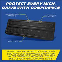 Michelin Truck Tailgate Protector for 2020-2026 Chevy Silverado/GMC Sierra 2500 3500 HD (Not Fit MultiPro/Power Tailgate), All-Weather Tailgate Mat, Custom Fit, Durable TPE, Non-Slip