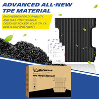Michelin Truck Bed Mat for 2007-2018 Chevy Silverado/GMC Sierra 1500 5.8 FT, All-Weather Truck Bed Liner, Custom Fit, TPE, Bedliner