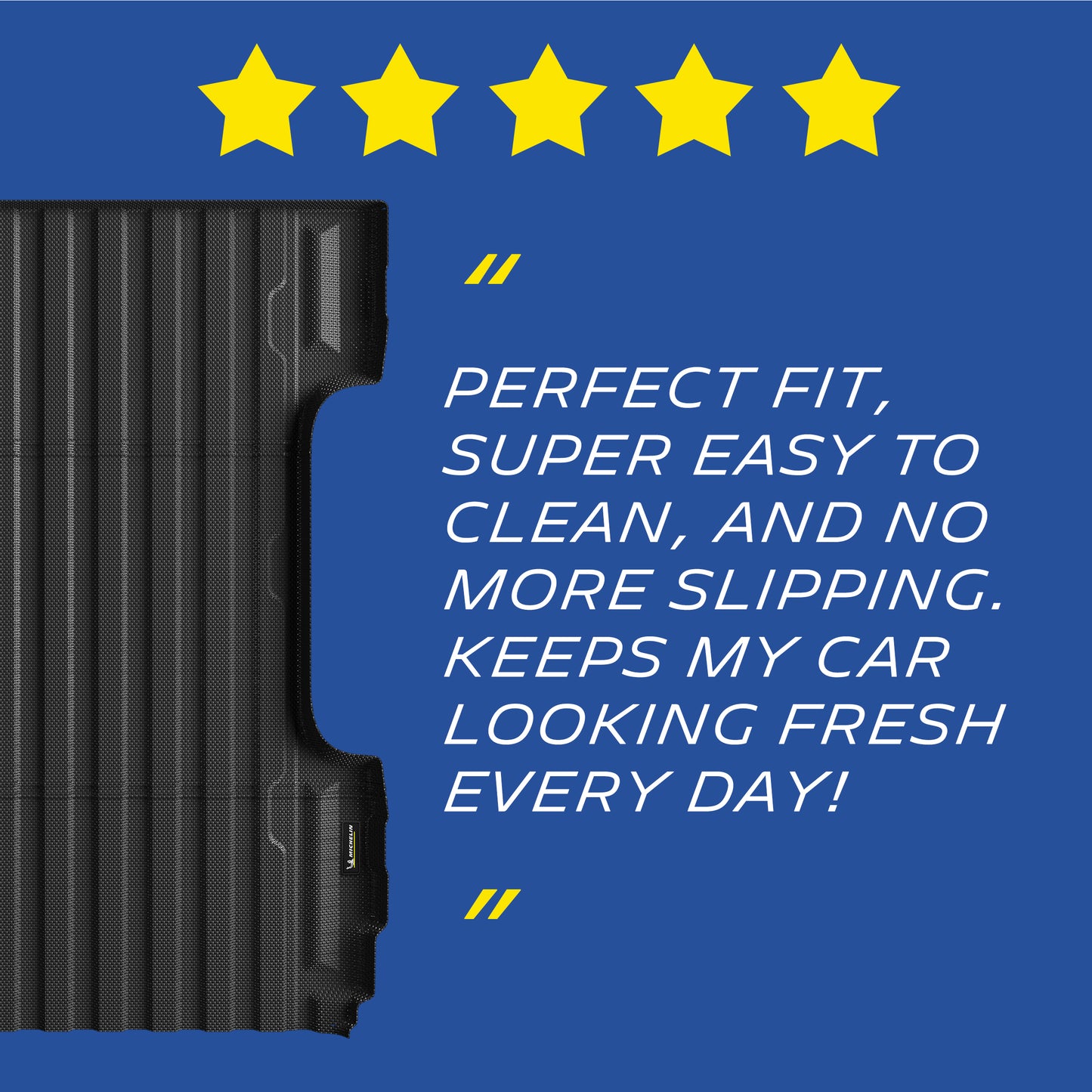 Michelin Truck Bed Mat for 2007-2018 Chevy Silverado/GMC Sierra 1500 5.8 FT, All-Weather Truck Bed Liner, Custom Fit, TPE, Bedliner