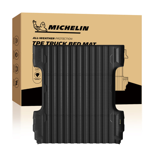Michelin Truck Bed Mat for 2007-2018 Chevy Silverado/GMC Sierra 1500 5.8 FT, All-Weather Truck Bed Liner, Custom Fit, TPE, Bedliner