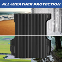 Michelin Colorado Canyon 5FT 2015-2022 truck bed mat displayed across beach snow field and muddy road conditions