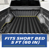 Michelin Colorado Canyon 5FT 2023-2026 truck bed mat installed in pickup bed showing full coverage and edge fit
