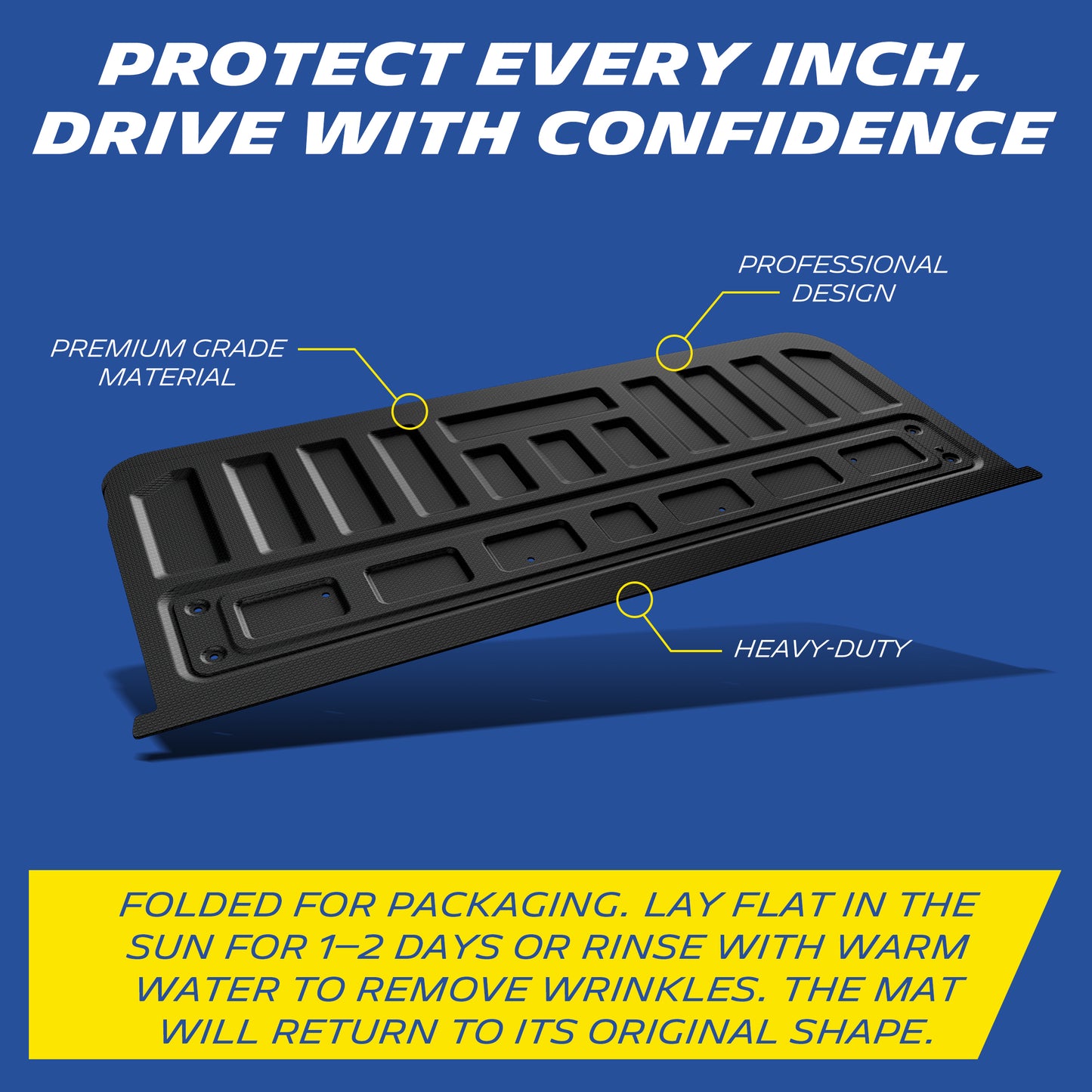 Michelin Colorado Canyon tailgate mat 2015–2022 angled view highlighting surface texture and edge structure