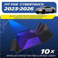 Michelin Cybertruck floor mats 2023–2026 laser scan fit illustration