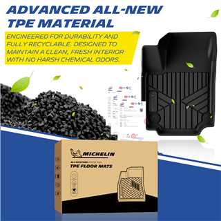 Michelin Equinox Terrain floor mats 3PCS 2025-2026 TPE material display