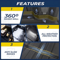 Michelin Truck Bed Mat for 2024-2026 Ford F-150 5.5 FT, TPE Truck Bed Liner