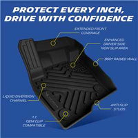 Michelin Ford Edge 3PCS 2015-2026 front mat raised edge design