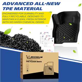 Michelin Ford Edge 3PCS 2015-2026 mats TPE material texture detail