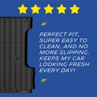 Michelin Ford F150 5.5FT 2015-2023 truck bed mat with five star customer review quote display