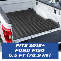 Michelin Ford F150 6.5 FT 2015-2026 truck bed mat installed in pickup showing full coverage fit