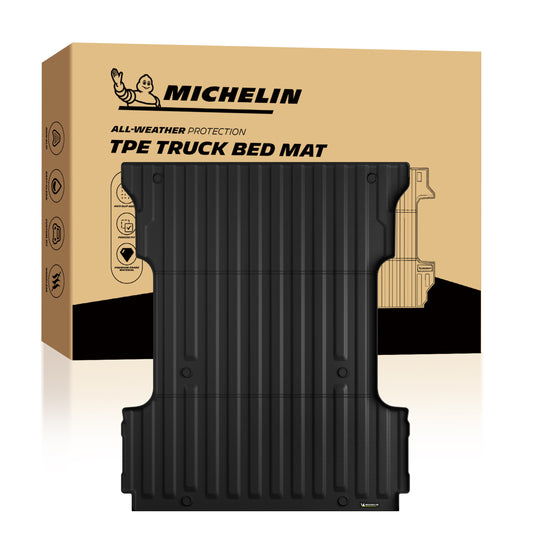 Michelin Ford F150 6.5 FT truck bed mat product with retail packaging box front display
