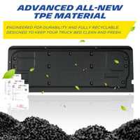 Michelin Ford F150 tailgate work surface 2021-2026 mat highlighting TPE material with recycled pellets and texture